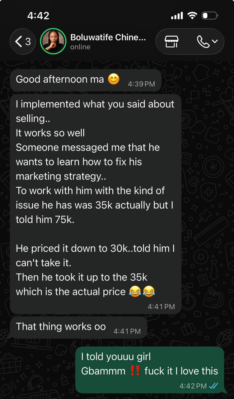 Boluwatife 35k Sales Deal